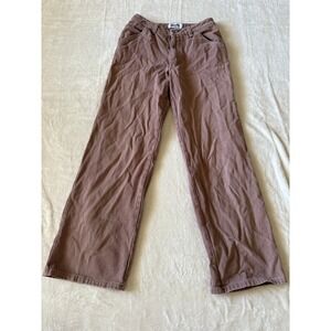 RSQ Carpenter‎ Pants Wide Leg Brown Casual Everyday Jeans XS